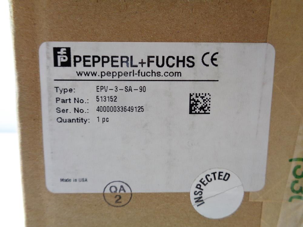 Pepperl Fuchs Purge Control Enclosure Protection Vent EPV-3-SA, Part# 513152